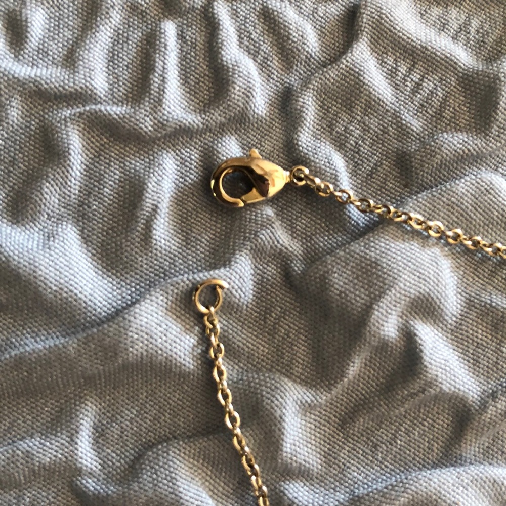 Druzy Charcoal Gray and Gold Necklace - Picture 9 of 15